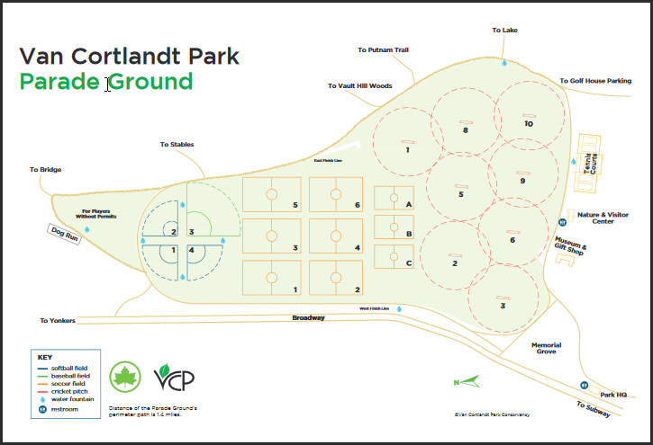 Field Map of VCP Parade Grounds